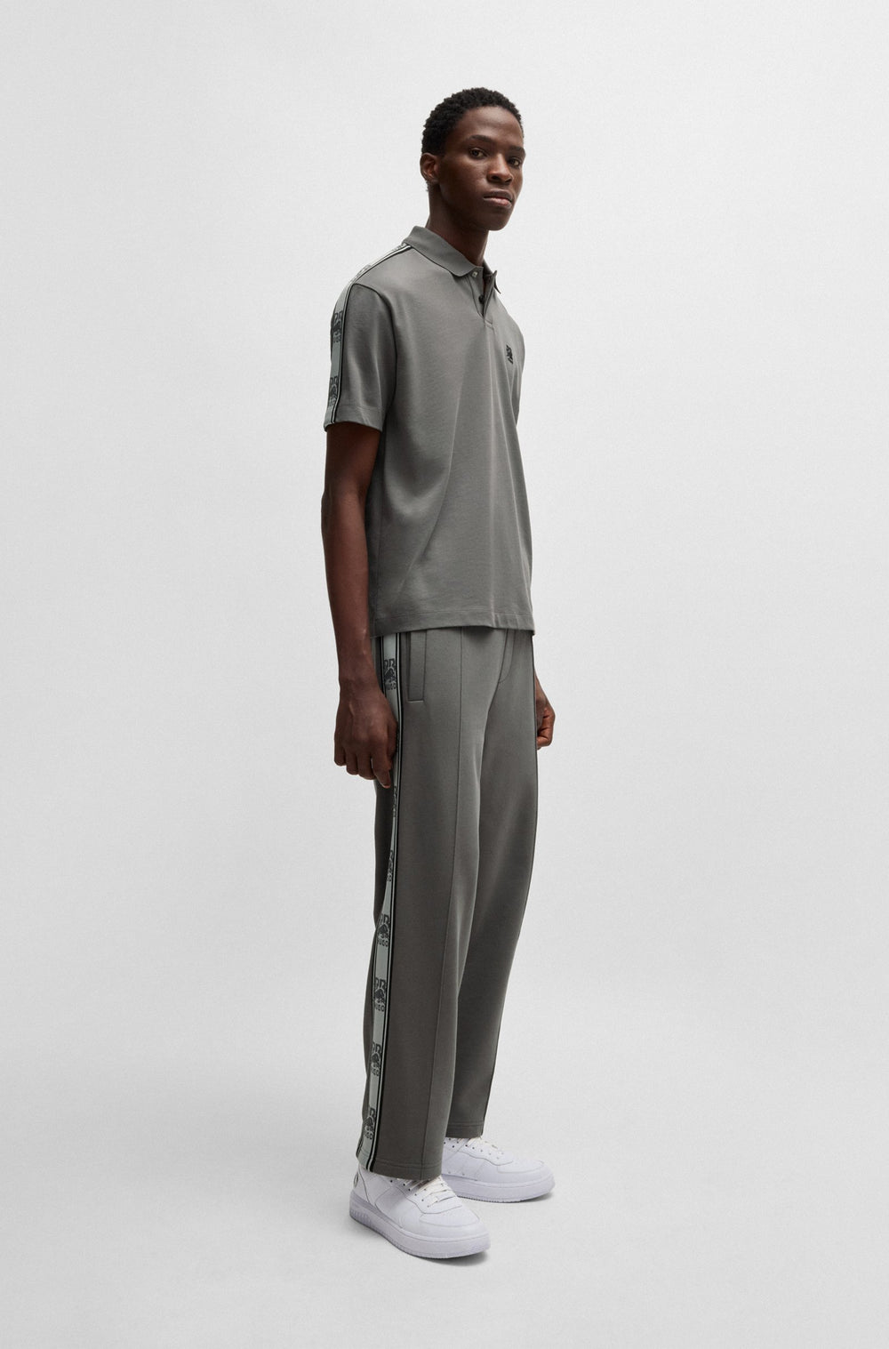 HUGO Jogging Pants Oversize Fit in Cotton - DISHORTE_RB 10249110 01-50530078- Concorde Fashion#color_grey-069