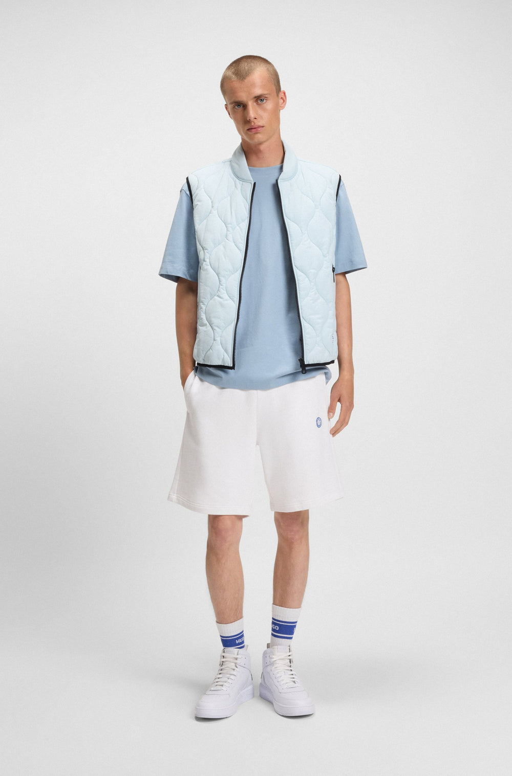 HUGO Shorts Regular Fit - NYLSHO 50534288- Concorde Fashion#color_white-100