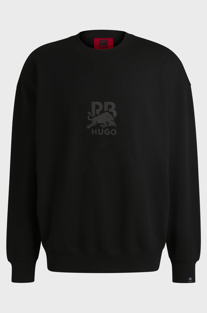HUGO Sweatshirts Oversize Fit in Cotton - DAHRAIN_RB 10249110 01-50542806- Concorde Fashion#color_black-001