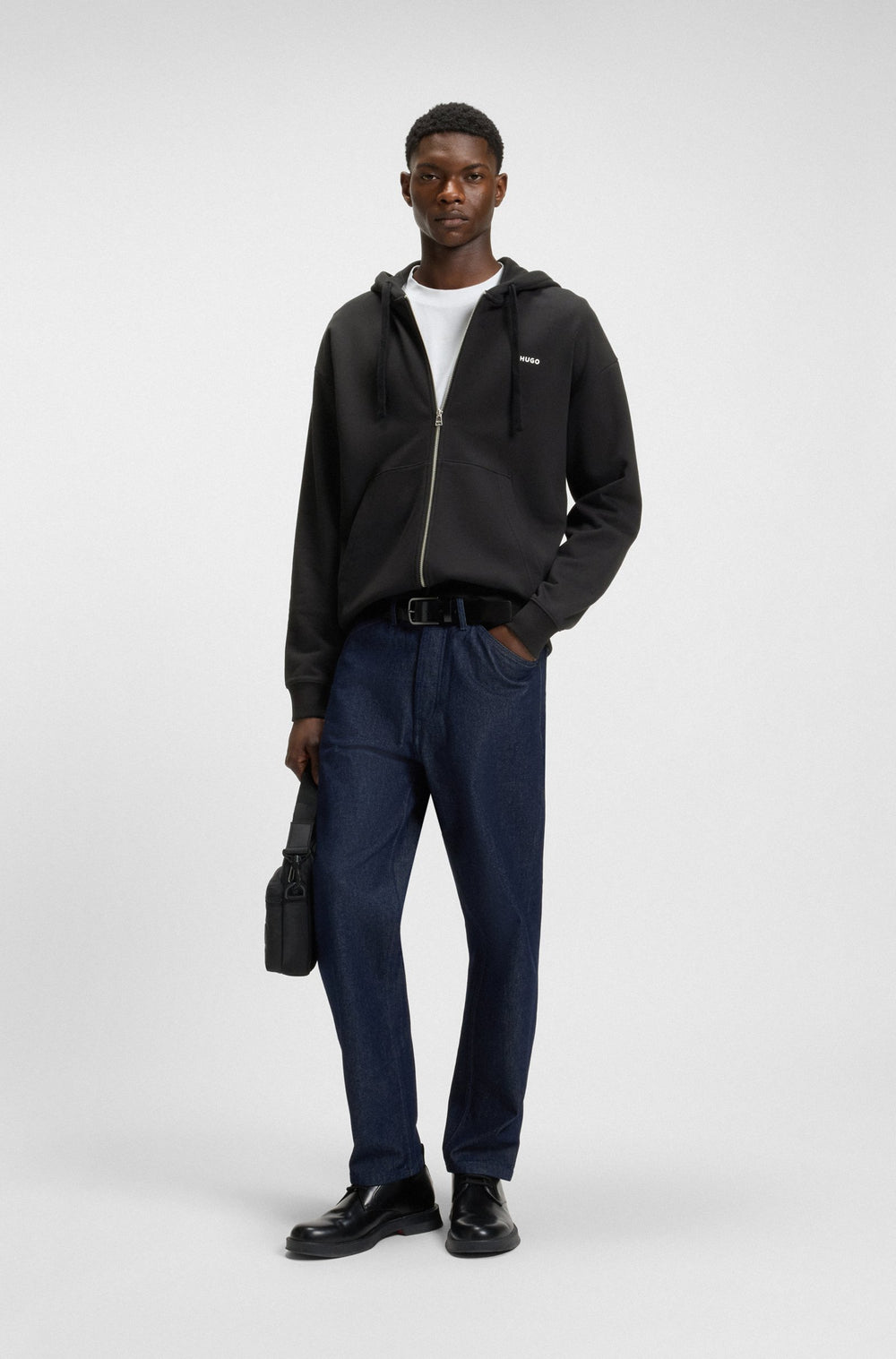 HUGO Hoodies Relaxed Fit - DAPOZIP 50548651- Concorde Fashion#color_black-001