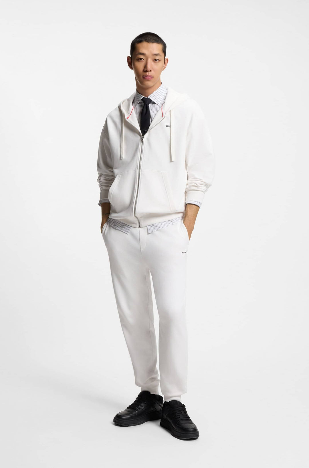 HUGO Hoodies Relaxed Fit - DAPOZIP 50548651- Concorde Fashion#color_white-102