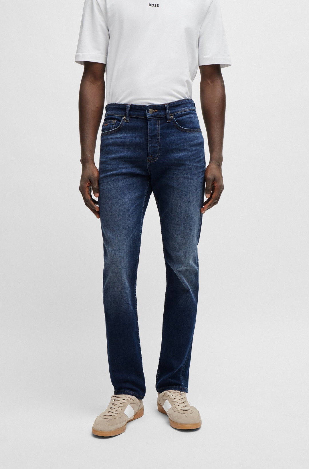 BOSS Slim Fit Jeans in Cotton Mix - DELAWARE BC-C 10249131 01-50513491- Concorde Fashion#color_navy-414