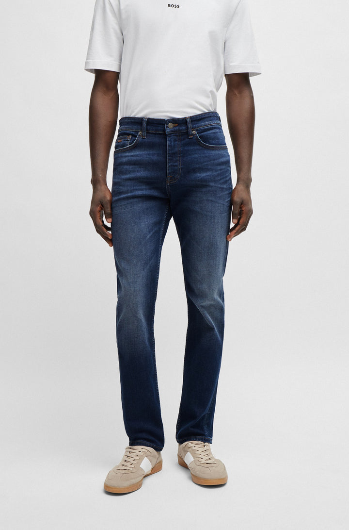 BOSS Slim Fit Jeans in Cotton Mix - DELAWARE BC-C 10249131 01-50513491- Concorde Fashion#color_navy-414