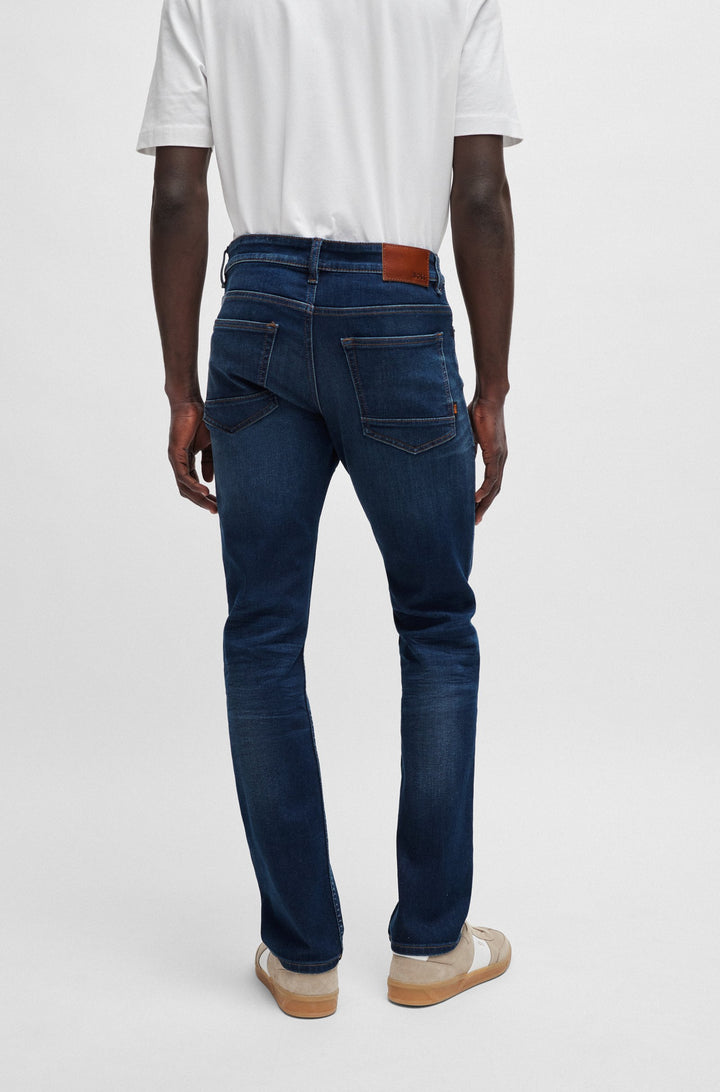 BOSS Slim Fit Jeans in Cotton Mix - DELAWARE BC-C 10249131 01-50513491- Concorde Fashion#color_navy-414