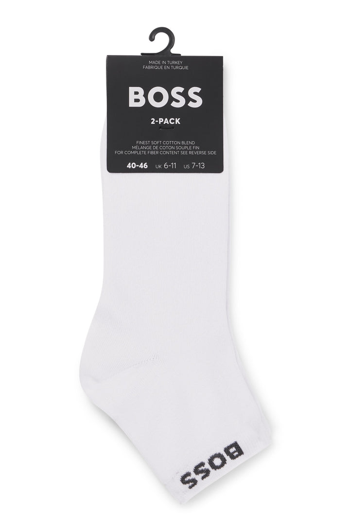 BOSS Socks  in Cotton Mix - 2P SH UNI CC 10249314 01-50491208- Concorde Fashion#color_white-100
