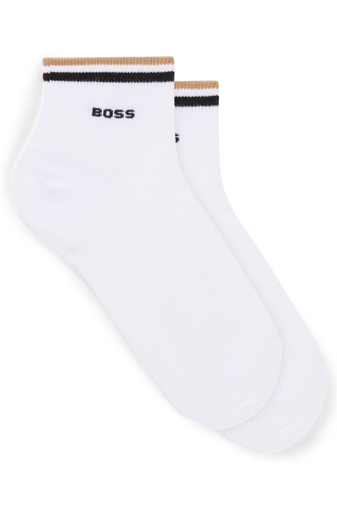 BOSS  Socks in Cotton Mix - 2P SH STRIPE CC 10249327 01-50491195- Concorde Fashion#color_white-100