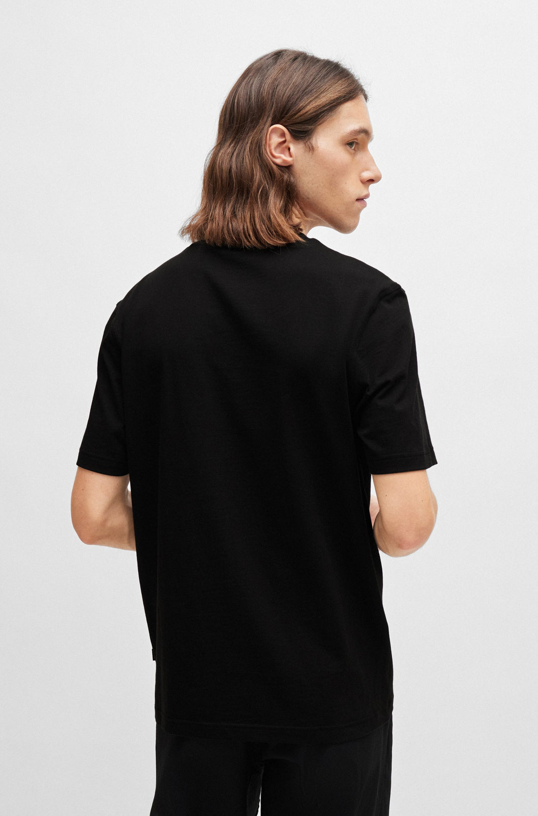 BOSS Regular Fit T-Shirts in Cotton - TE_CASSETTE 10249510 01-50516003- Concorde Fashion#color_black-001