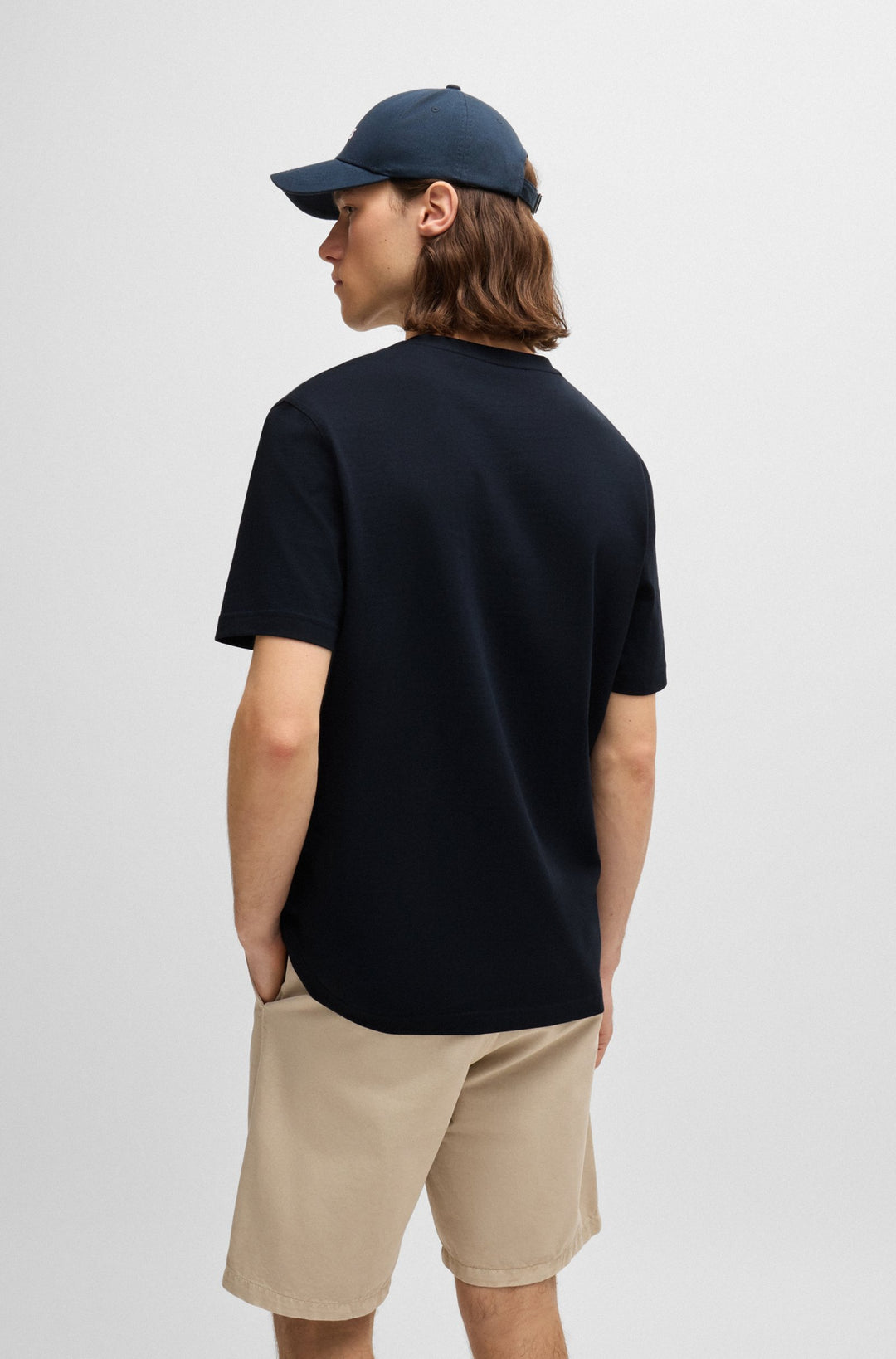 BOSS Regular Fit T-Shirts in Cotton - TE_CASSETTE 10249510 01-50516003- Concorde Fashion#color_navy-404