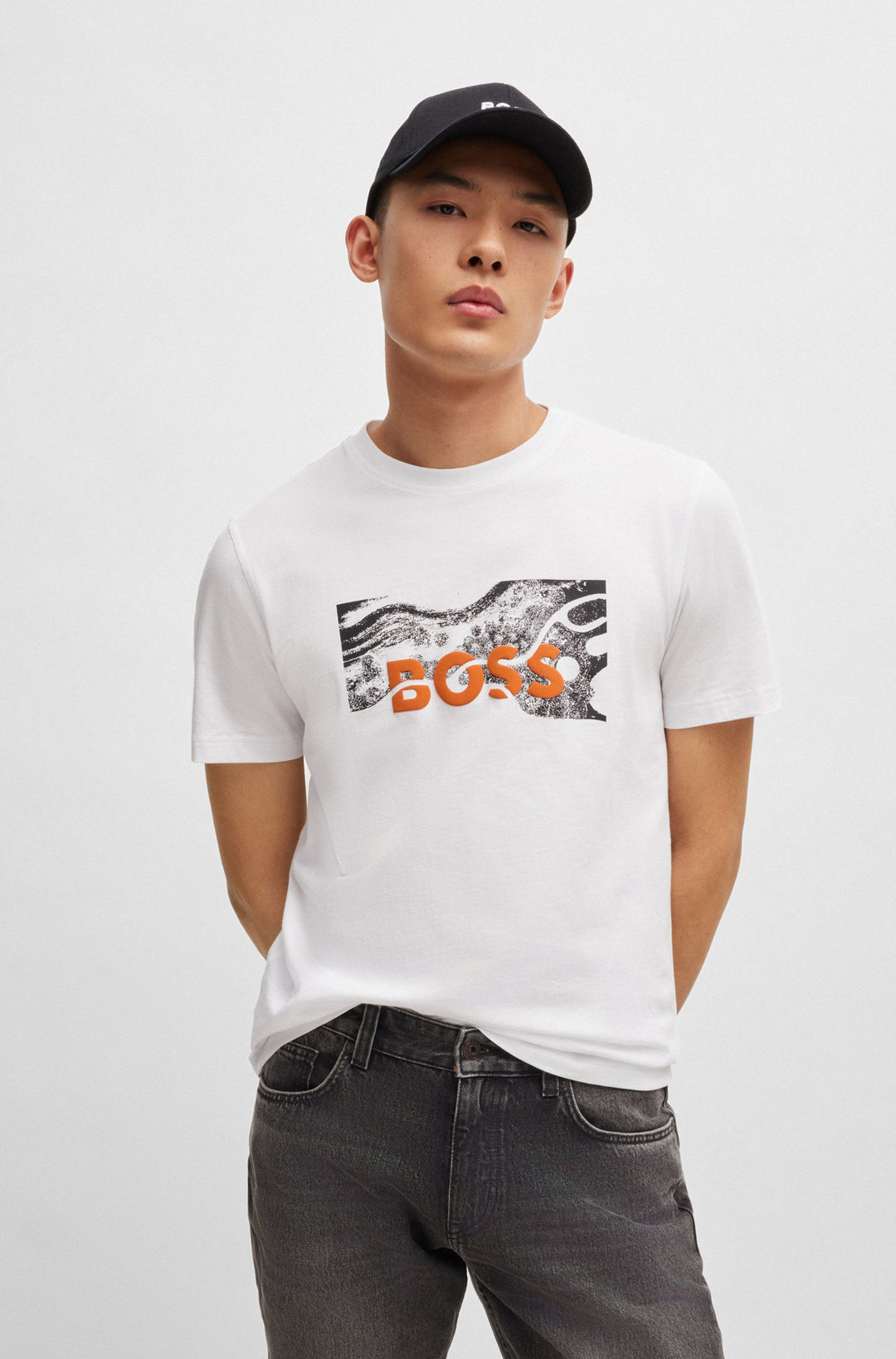 BOSS T-Shirts Regular Fit in Cotton - TE_BUILDING 10249510 01-50522767- Concorde Fashion#color_white-100