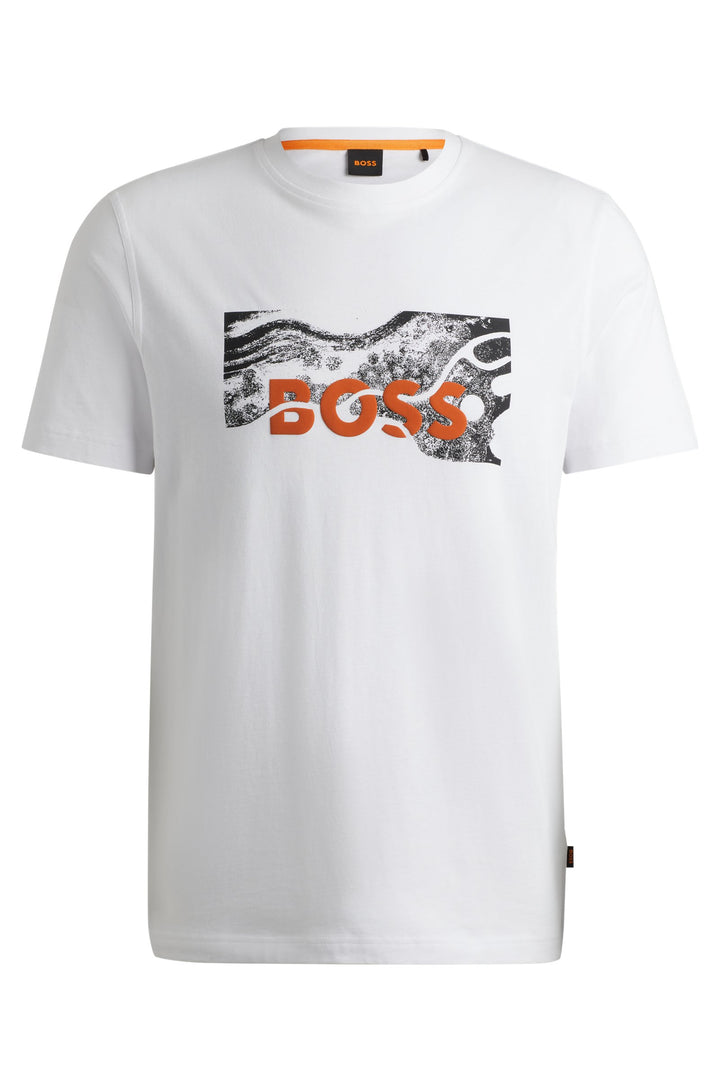 BOSS T-Shirts Regular Fit in Cotton - TE_BUILDING 10249510 01-50522767- Concorde Fashion#color_white-100