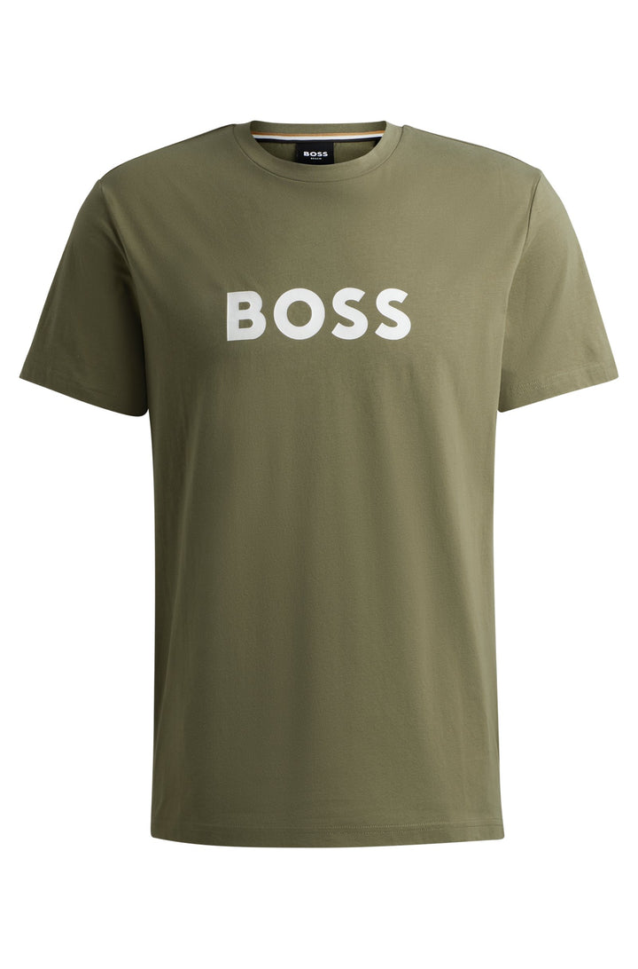 BOSS Regular Fit T-Shirts in Cotton - T-SHIRT RN 10249533 01-50503276- Concorde Fashion#color_beige-250