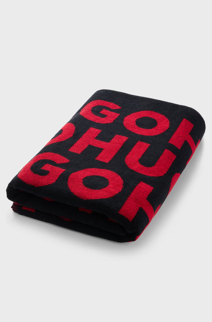 HUGO Towels  - MONOGRAM TOWEL 50539992- Concorde Fashion#color_black-002