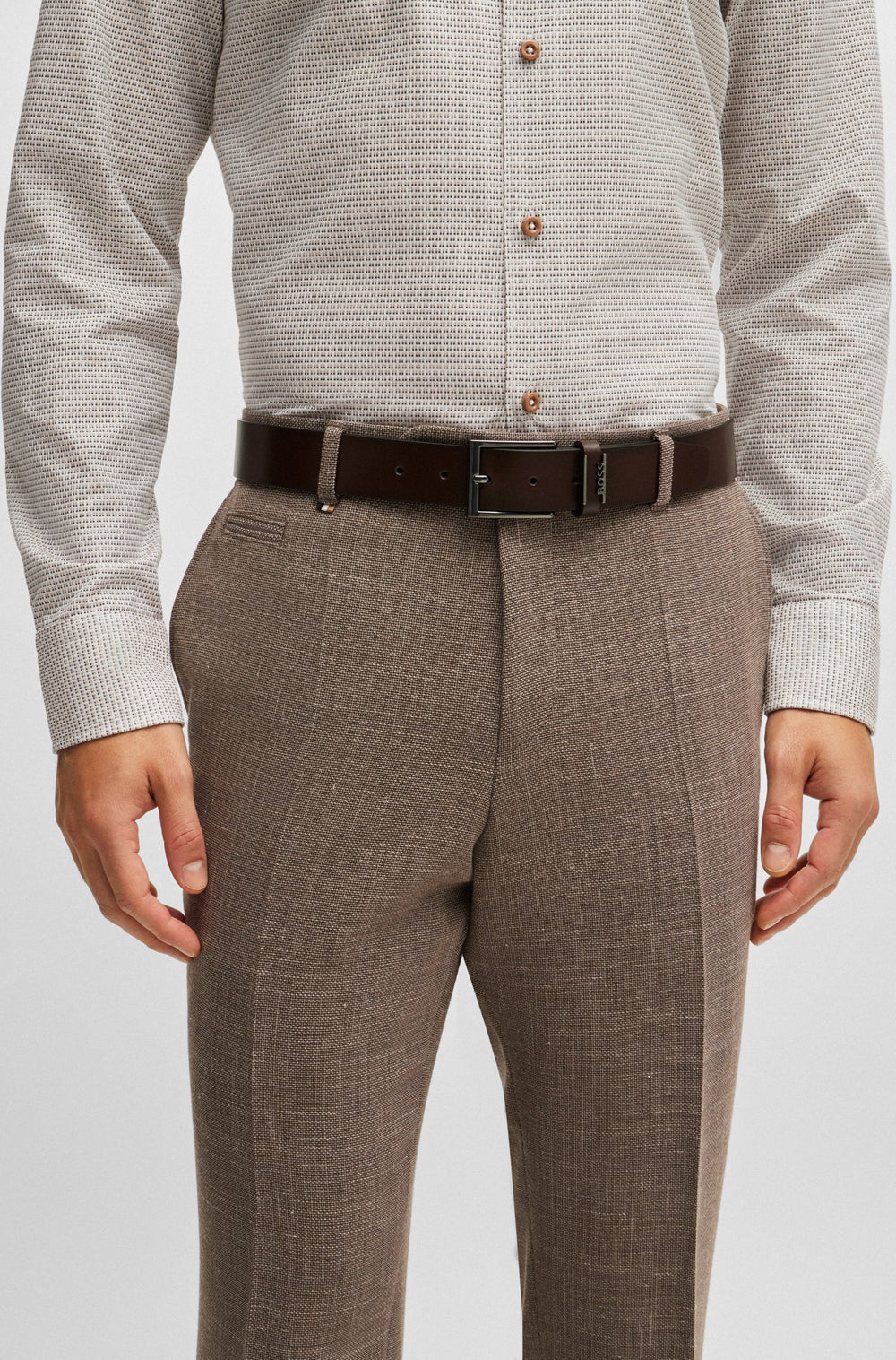 BOSS  Belts in Leather - COLE-ANT_SZ35 10249589 01-50491852- Concorde Fashion#color_brown-202