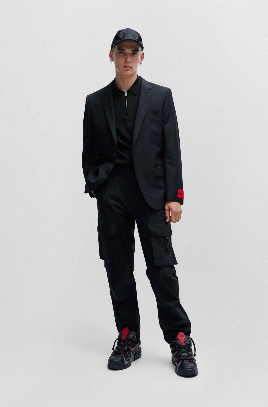 HUGO Polos Regular Fit - DEKOK233 50496003- Concorde Fashion#color_black-001