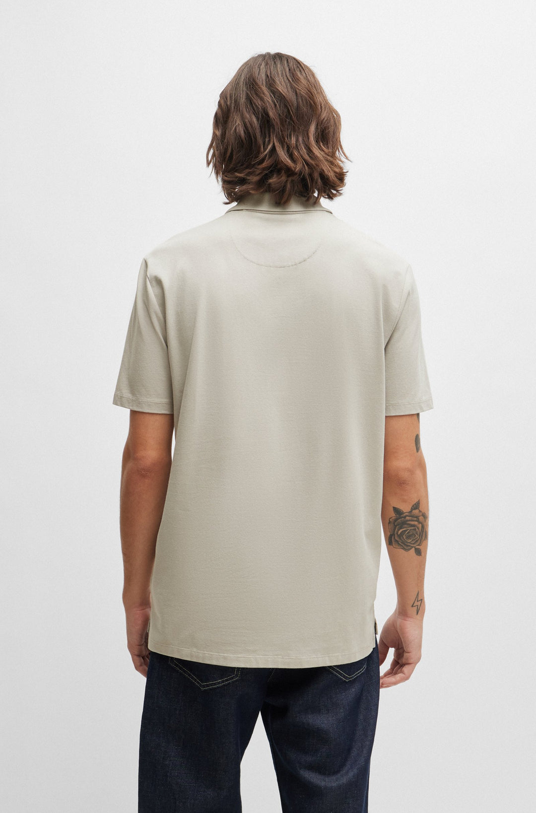 HUGO Polos Regular Fit - DEKOK233 50496003- Concorde Fashion#color_grey-055