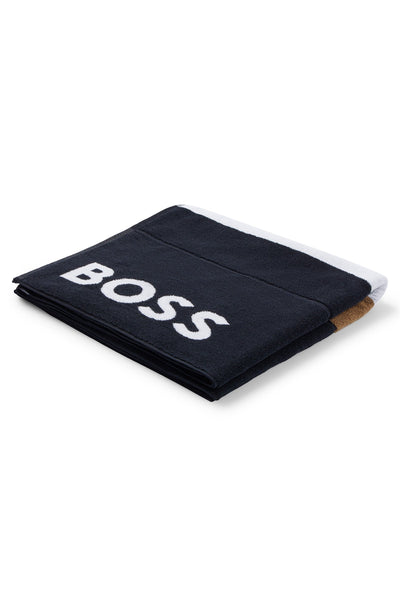 BOSS  Towels in Cotton - BEACH TOWEL FASHION 10249702 01-50492273- Concorde Fashion#color_black-008