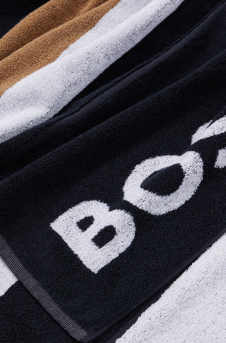 BOSS  Towels in Cotton - BEACH TOWEL FASHION 10249702 01-50492273- Concorde Fashion#color_black-008