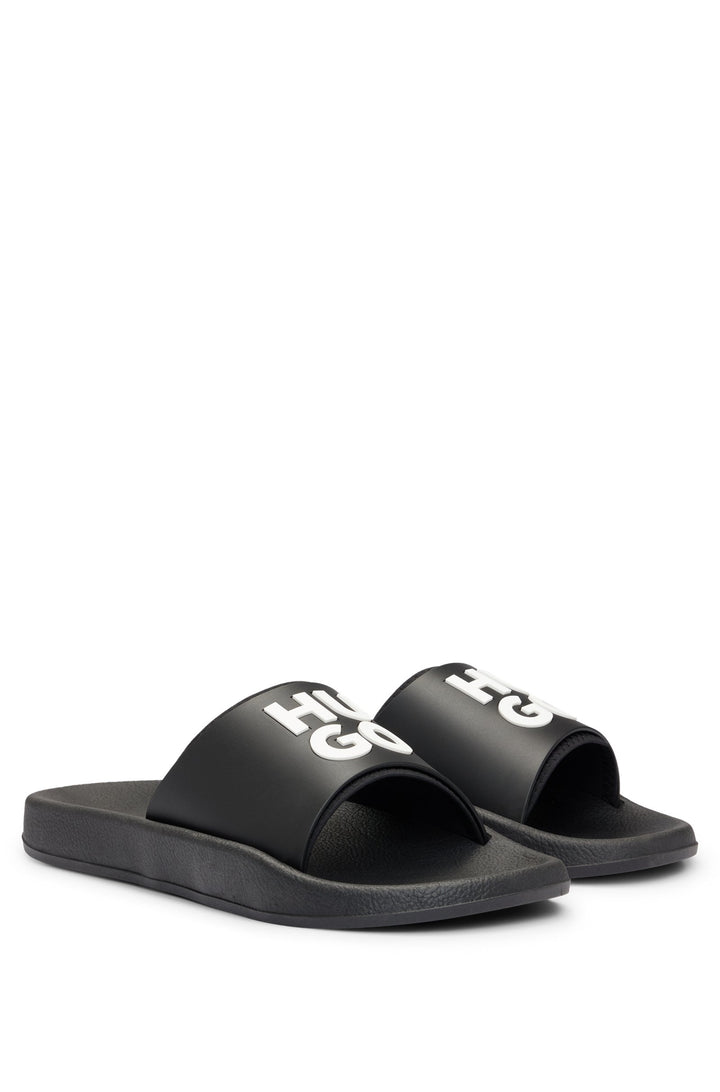 HUGO RED Standard Sole Sandals in Artificial Leather - NIL_SLID_MDTPU_N 10249876 01-50497864- Concorde Fashion#color_black-002