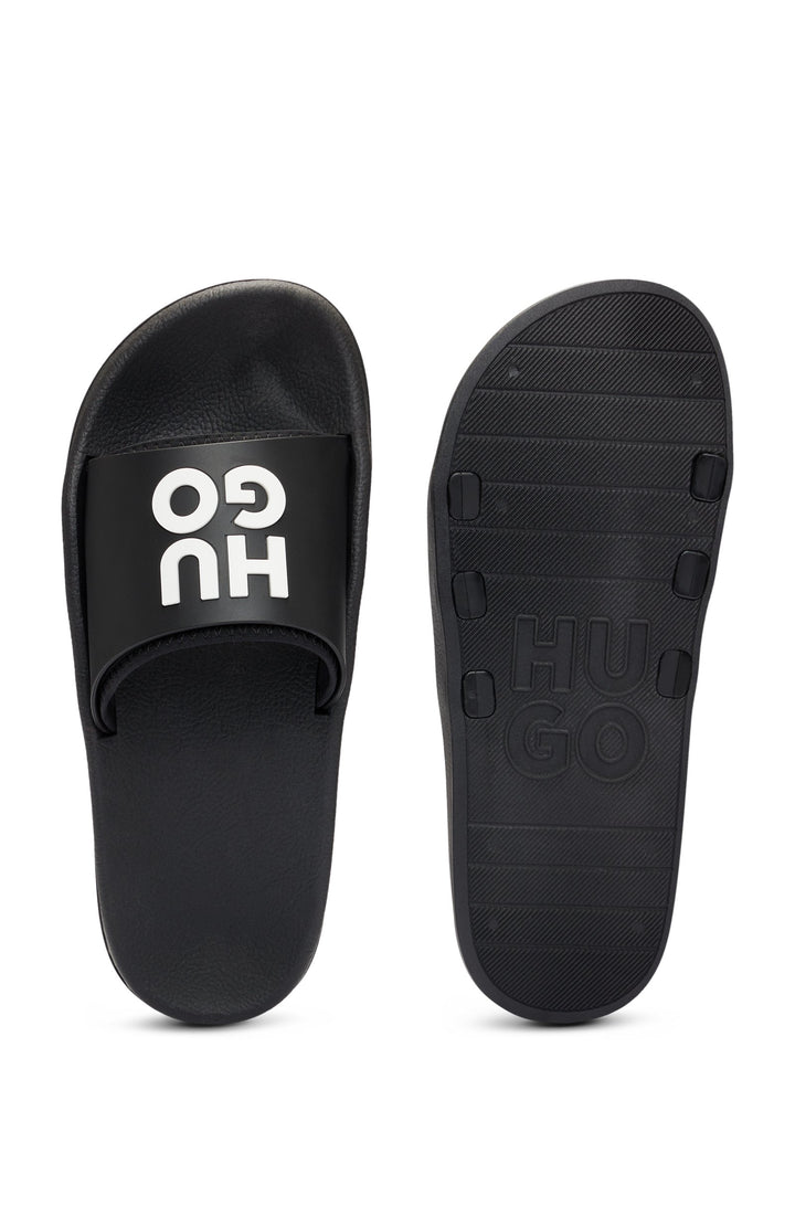 HUGO RED Standard Sole Sandals in Artificial Leather - NIL_SLID_MDTPU_N 10249876 01-50497864- Concorde Fashion#color_black-002