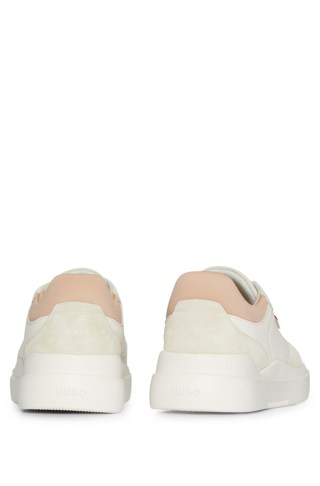 HUGO Standard Sole Sneakers in Leather - BLAKE_TENN_SDNA 10249945 01-50510214- Concorde Fashion#color_white-126