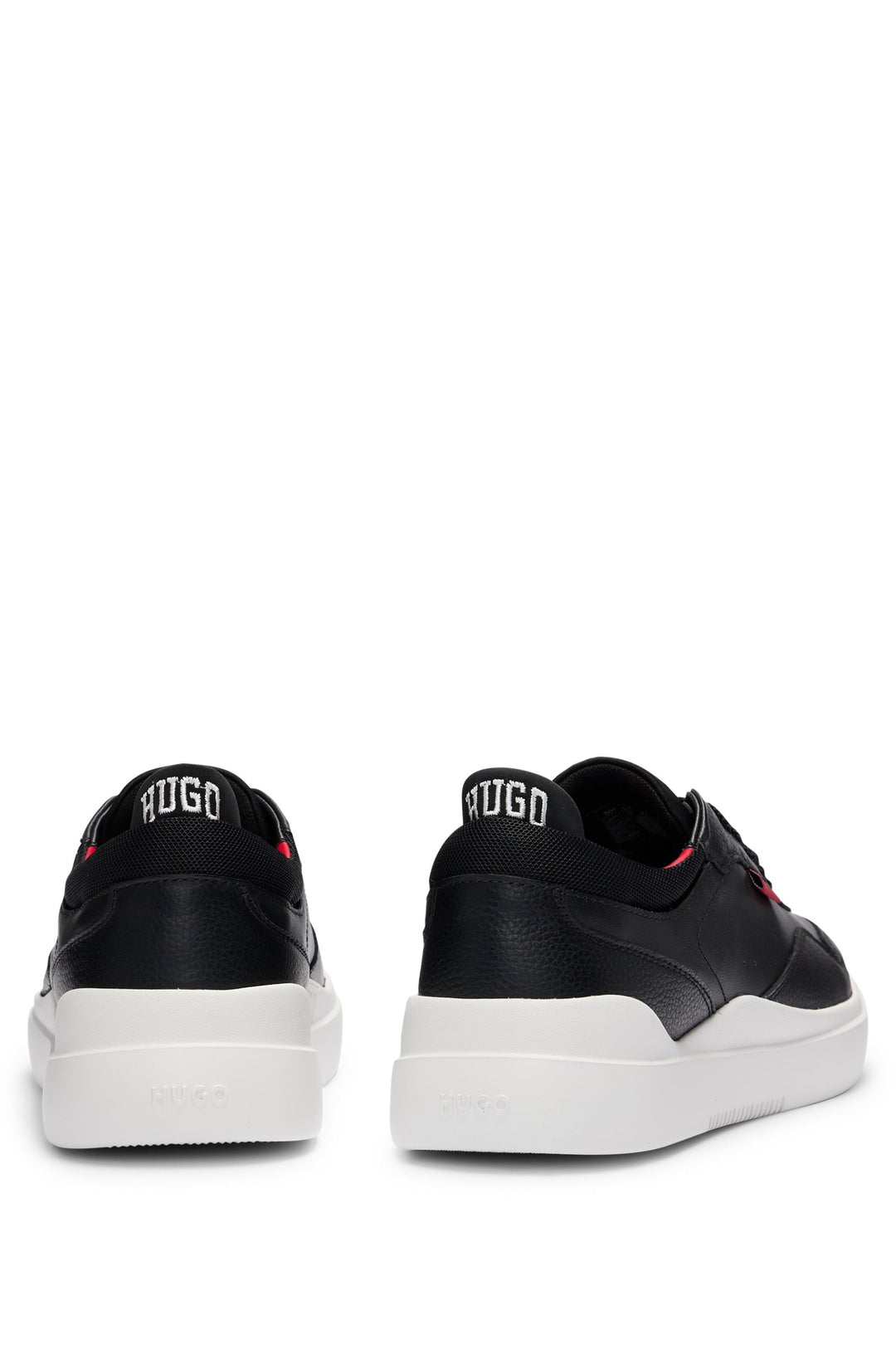 HUGO RED Standard Sole Sneakers in Leather - BLAKE_TENN_TBNA 10249945 01-50516931- Concorde Fashion#color_black-001