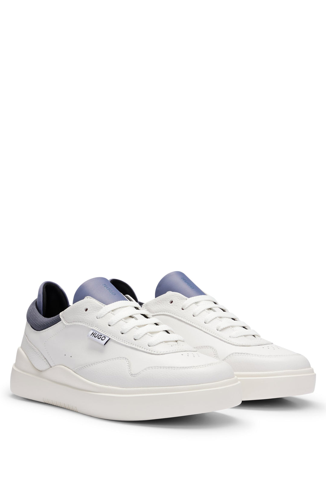 HUGO RED Standard Sole Sneakers in Leather - BLAKE_TENN_TBNA 10249945 01-50516931- Concorde Fashion#color_white-104