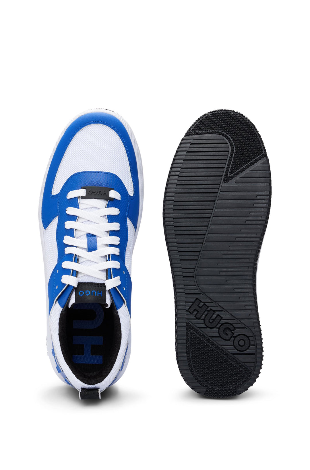 HUGO RED Standard Sole Sneakers in Polyester Mix - KILIAN_TENN_PUME_N 10249975 01-50514433- Concorde Fashion#color_blue-493