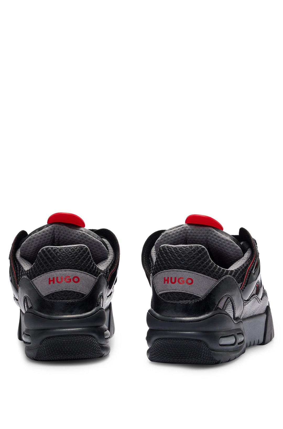 HUGO Standard Sole Sneakers in Artificial Leather - KEDGE_TENN_HUGO 10250271 01-50510285- Concorde Fashion#color_black-006