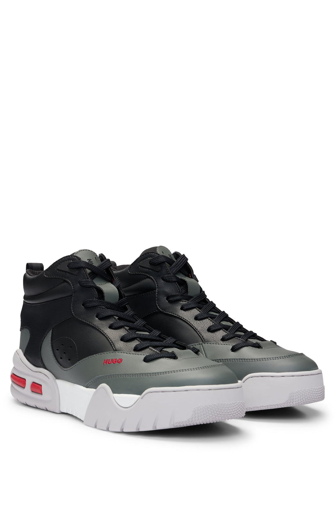 HUGO Sneakers Standard Sole in Artificial Leather - KEDGE_HITO_NAPU 10250271 01-50523969- Concorde Fashion#color_charcoal-010