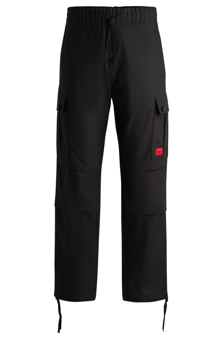 HUGO RED Regular Fit Trousers in Cotton - GARLO233 10250557 01-50493865- Concorde Fashion#color_black-001