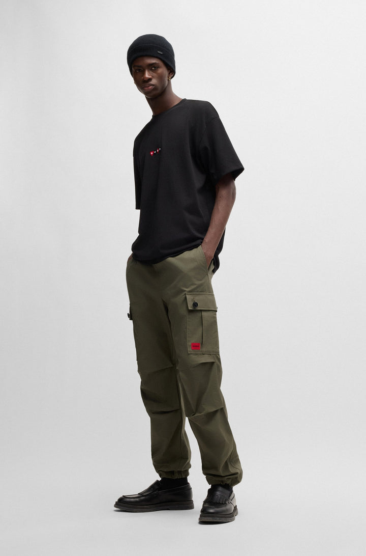 HUGO Trousers Regular Fit in Cotton - GARLO233 10250557 01-50493865- Concorde Fashion#color_beige-257