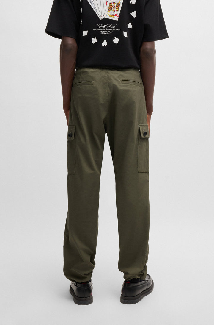 HUGO Trousers Regular Fit in Cotton - GARLO233 10250557 01-50493865- Concorde Fashion#color_beige-257