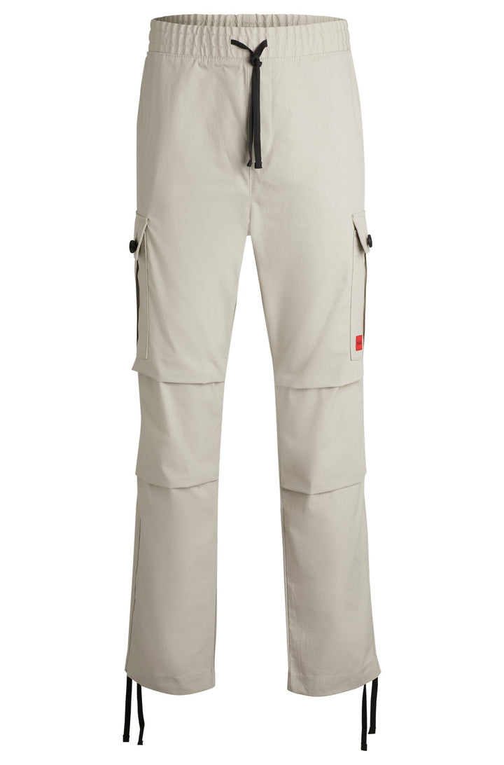 HUGO RED Regular Fit Trousers in Cotton - GARLO233 10250557 01-50493865- Concorde Fashion#color_grey-055