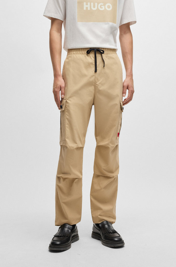 HUGO Trousers Regular Fit in Cotton - GARLO233 10250557 01-50493865- Concorde Fashion#color_beige-264