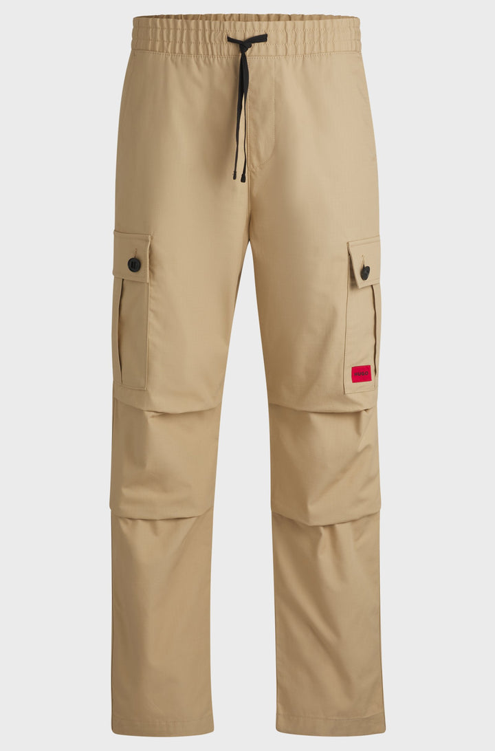 HUGO Trousers Regular Fit in Cotton - GARLO233 10250557 01-50493865- Concorde Fashion#color_beige-264