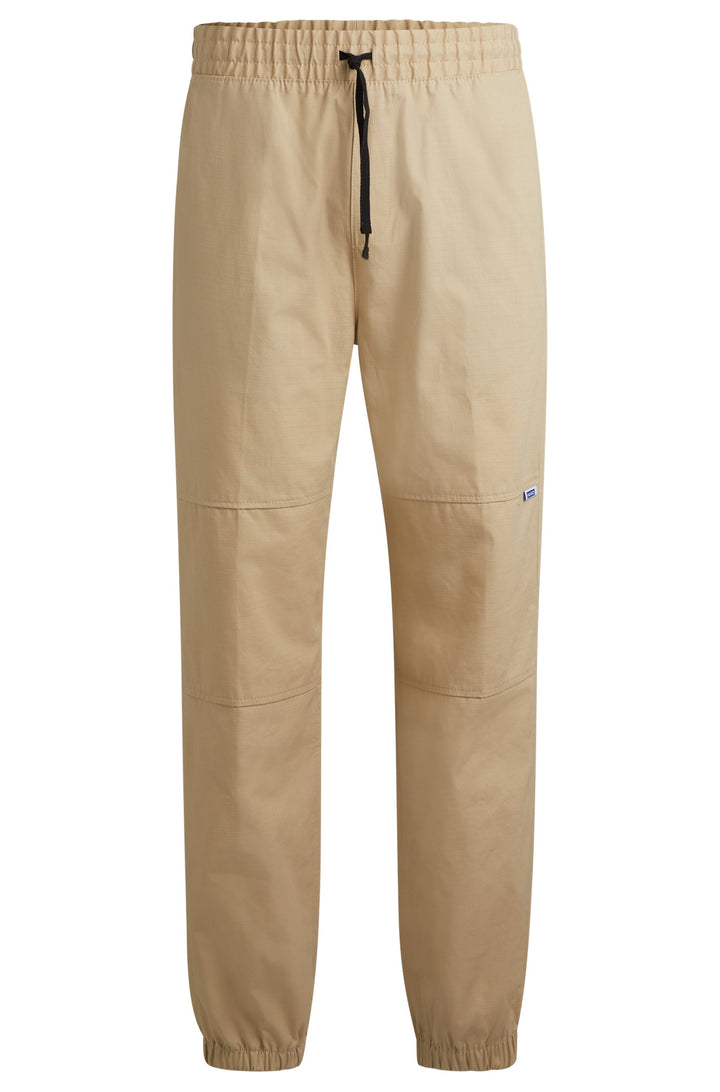 HUGO BLUE Tapered Fit Trousers in Cotton - GIBOR242 10250557 01-50517922- Concorde Fashion#color_beige-269
