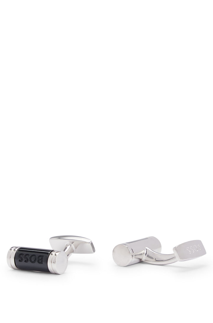 BOSS  Cufflinks in Brass - B-CILINDER-CUF 10250792 01-50510398- Concorde Fashion#color_black-001