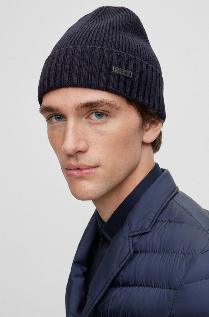 BOSS Hats in Wool - FATI 10250850 01-50495306- Concorde Fashion#color_navy-404