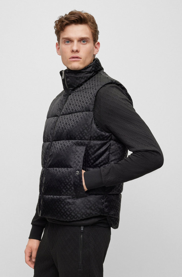 BOSS Regular Fit Vests in Nylon - CLONO 10250944 01-50497772- Concorde Fashion#color_black-001