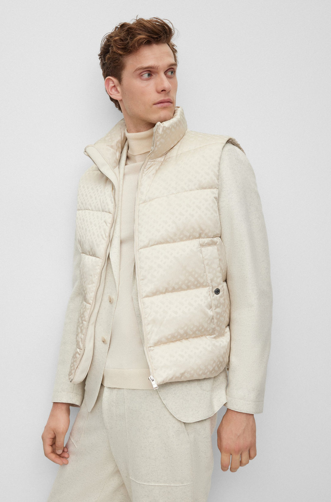 BOSS Regular Fit Vests in Nylon - CLONO 10250944 01-50497772- Concorde Fashion#color_white-131