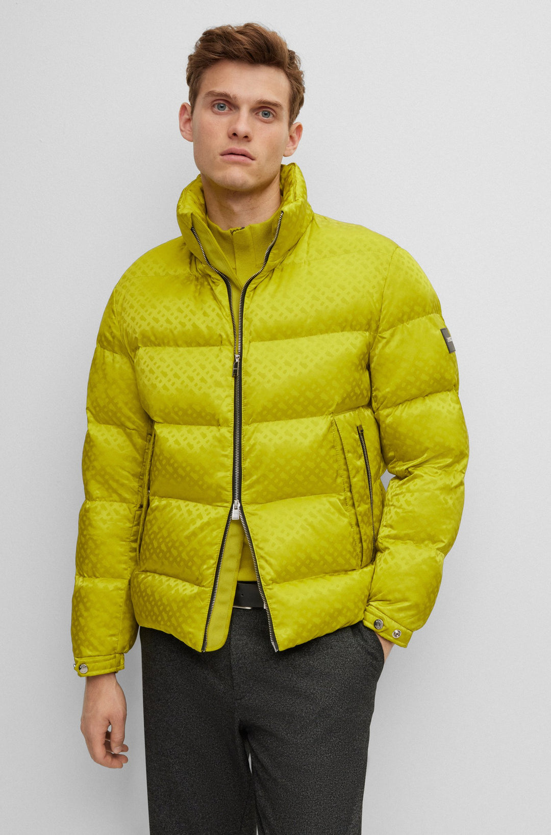 BOSS Relaxed Fit Casual Jackets in Nylon - CORBINIAN1 10250944 01-50499813- Concorde Fashion#color_green-321