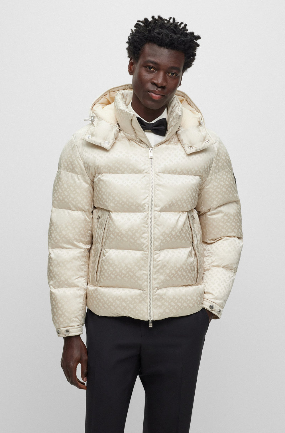 BOSS Relaxed Fit Casual Jackets in Nylon - CORBINIAN1 10250944 01-50499813- Concorde Fashion#color_white-131
