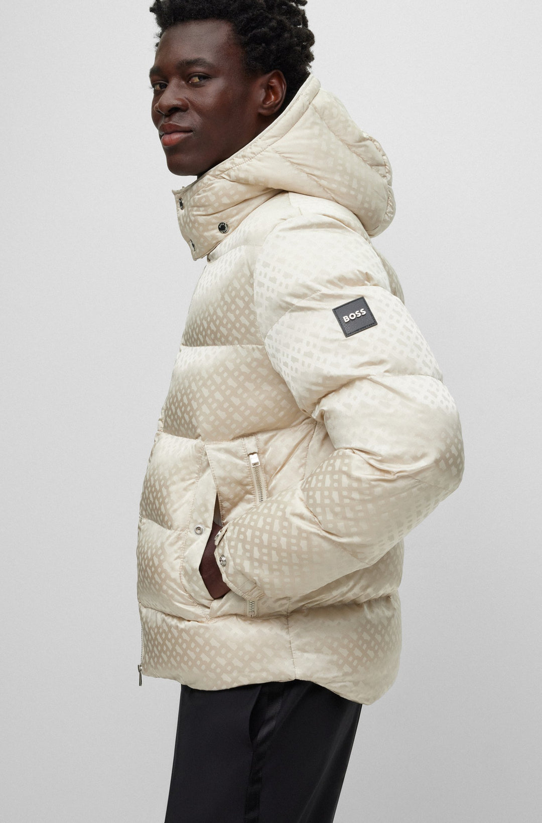 BOSS Relaxed Fit Casual Jackets in Nylon - CORBINIAN1 10250944 01-50499813- Concorde Fashion#color_white-131