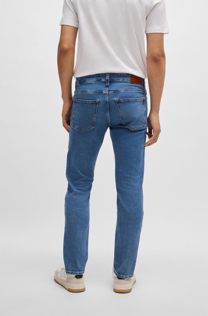 BOSS Jeans Slim Fit in Cotton Mix - DELAWARE BO 10251068 01-50520954- Concorde Fashion#color_blue-428