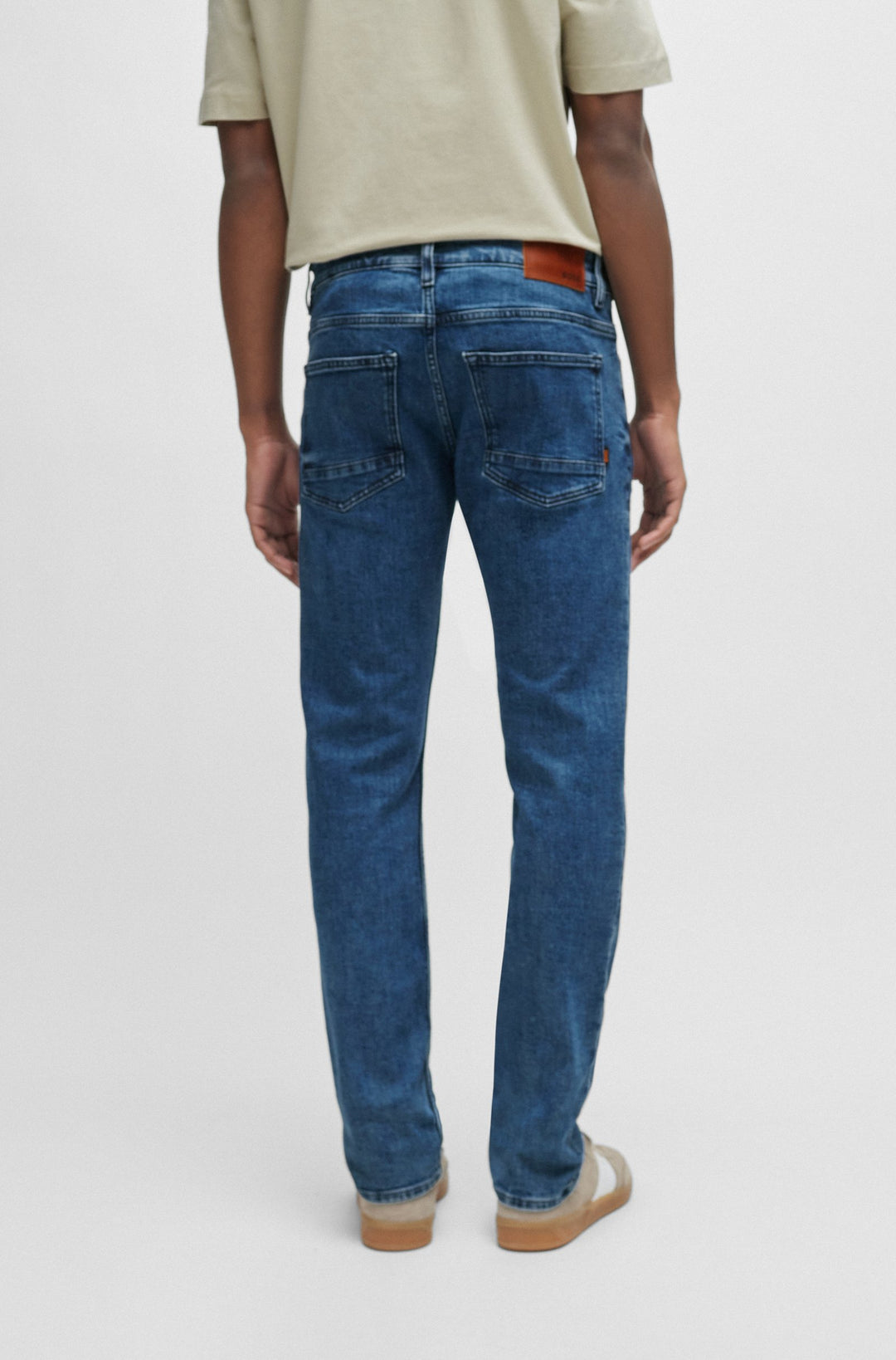 BOSS Slim Fit Jeans in Cotton Mix - DELAWARE BC-C 10251068 02-50513479- Concorde Fashion#color_blue-421