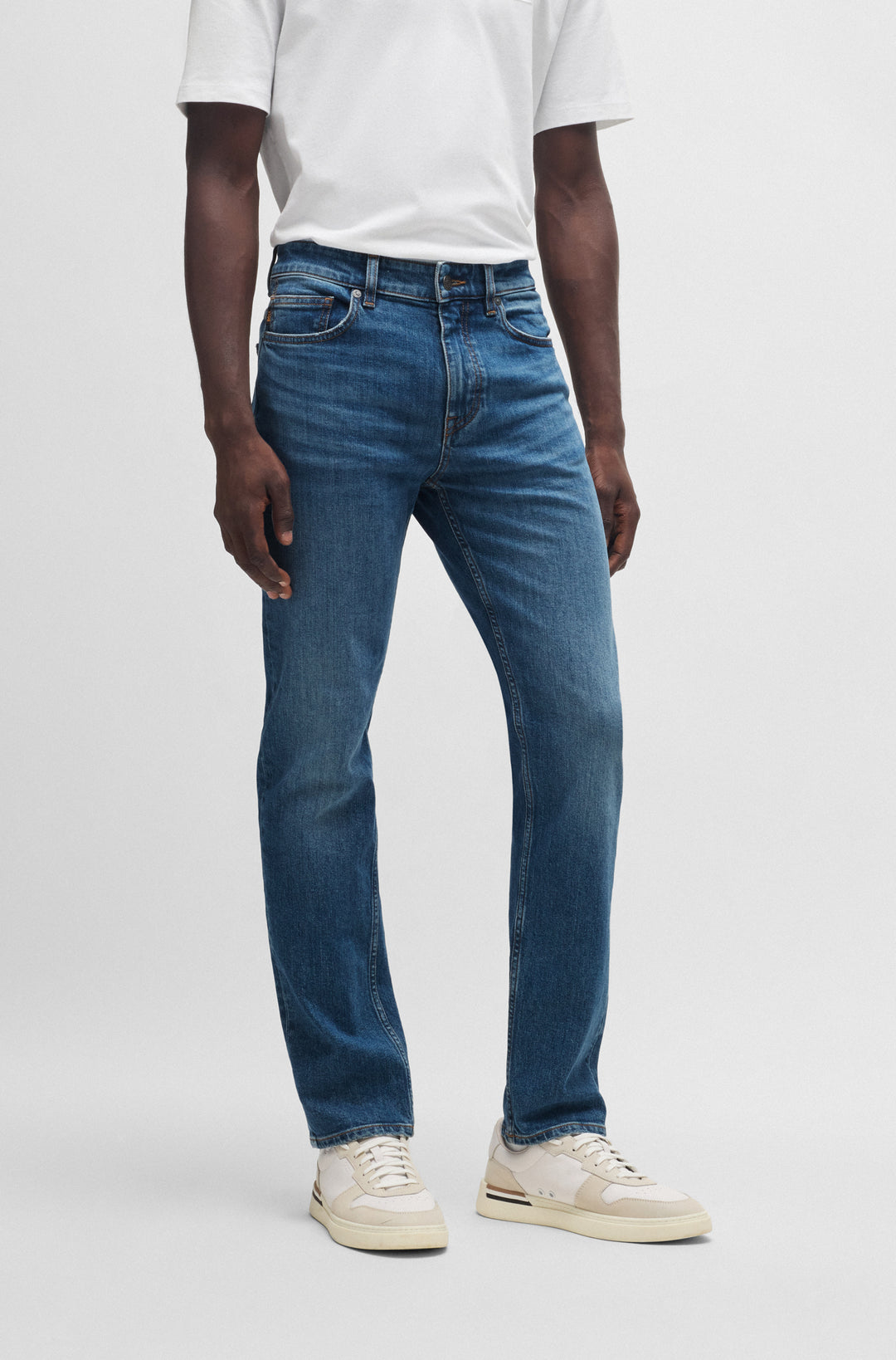 BOSS Jeans Slim Fit in Cotton Mix - DELAWARE BO 10251068 04-50532496- Concorde Fashion#color_blue-432