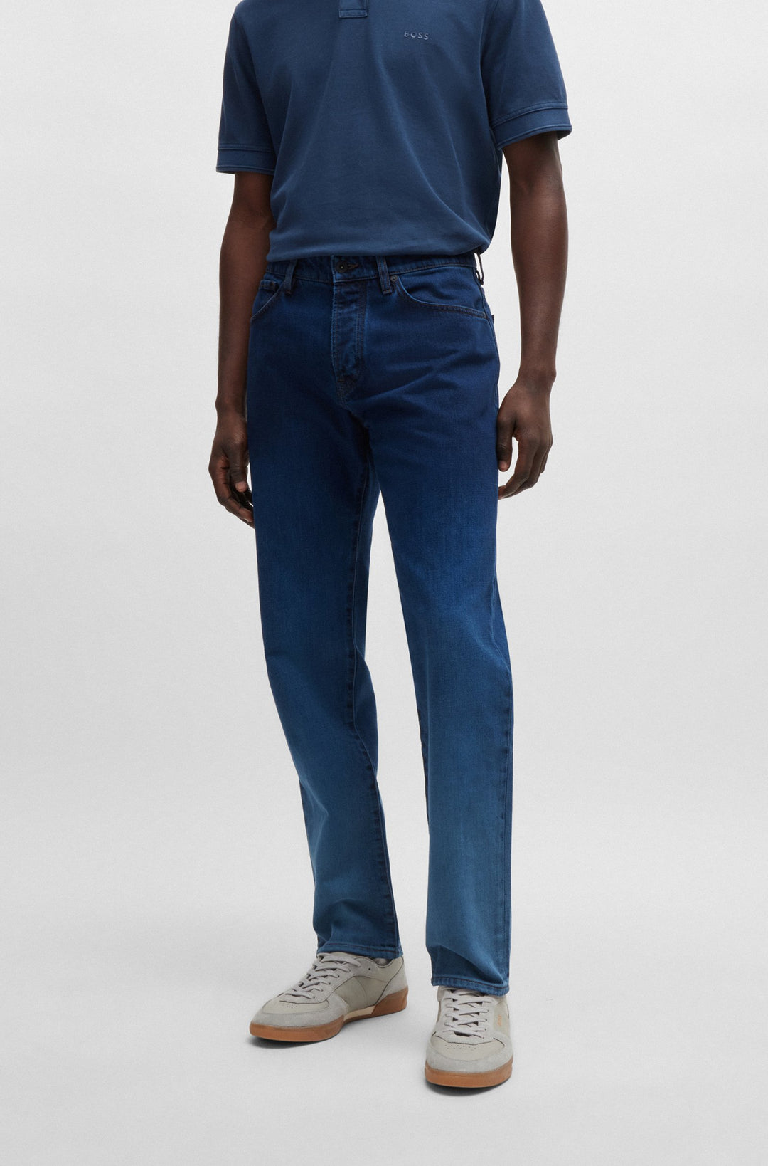 BOSS Jeans Regular Fit in Cotton - RE.MAINE BO-BF 10251094 01-50521230- Concorde Fashion#color_navy-407