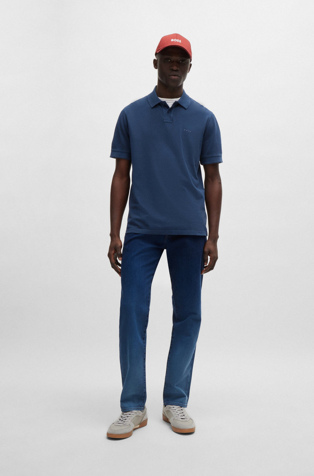 BOSS Jeans Regular Fit in Cotton - RE.MAINE BO-BF 10251094 01-50521230- Concorde Fashion#color_navy-407