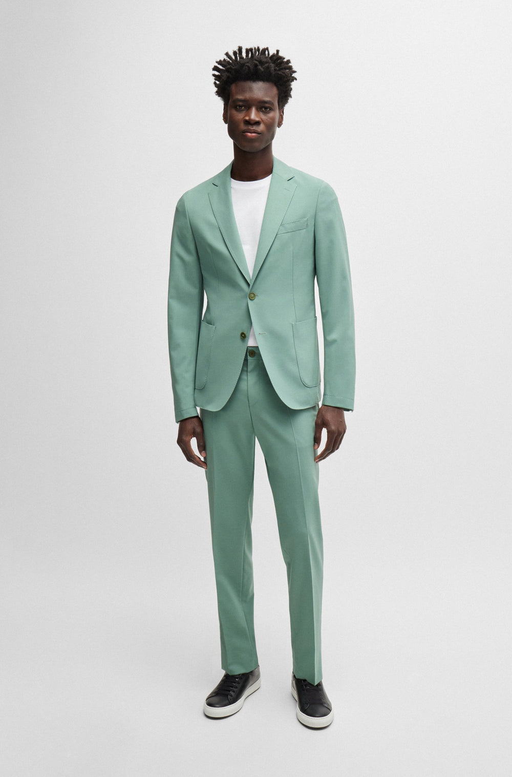 BOSS Blazers Slim Fit in Wool Mix - P-HANRY-MDL-WG-243 10251187 01-50521547- Concorde Fashion#color_green-373