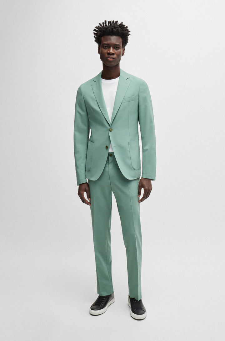 BOSS Blazers Slim Fit in Wool Mix - P-HANRY-MDL-WG-243 10251187 01-50521547- Concorde Fashion#color_green-373